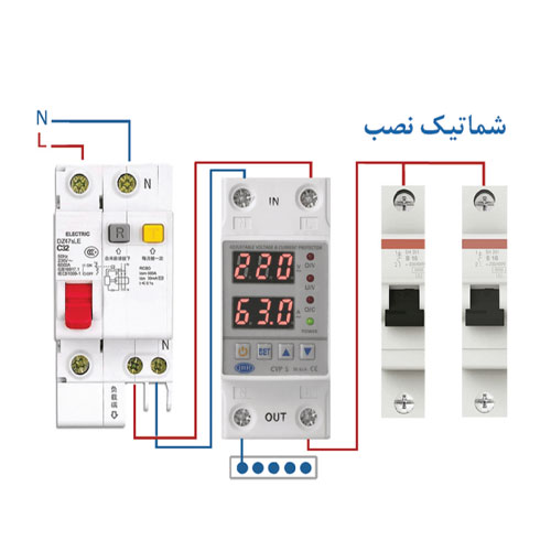 محافظ ولتاژ و جریان تکفاز 8063 آمپر JBH؛ محافظ مرکزی هوشمند برای ساختمان و کارگاه