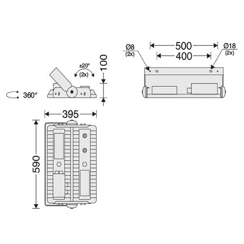 چراغ گلکسی آویز High Bay مازی نور