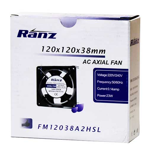 فن 220 ولت 12 در 12 RANZ فن کامپیوتر 12 در 12